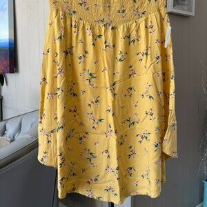 NWT Reitmans Yellow Skirt Sz 16